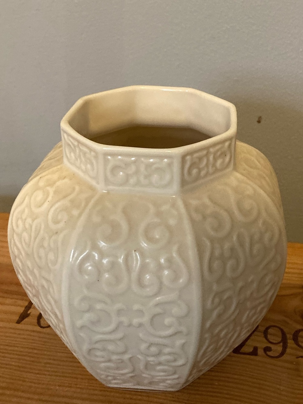 Lenox Arabesque Collection Octagonal Vase Made in the USA